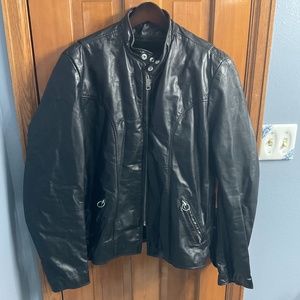 Brooks Leather Sportswear Café Racer Jacket